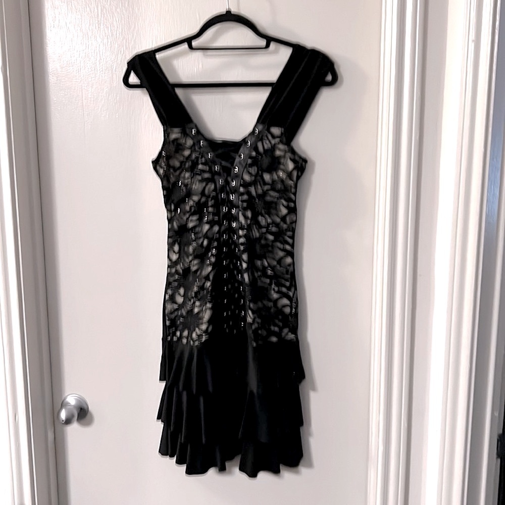 VENUS Black Lace Dress